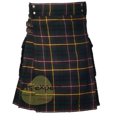 Buchanan Hunting Tartan Acrylic Wool Heavy 16Oz Utility Kilt Kilt Experts