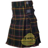 Buchanan Hunting Tartan Leather Straps Utility Kilt Kilt Experts