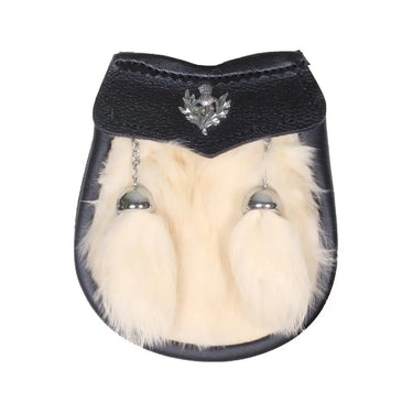 Children Genuine Fur White Rabbit Sporran - Kilt Experts