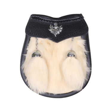 Children Genuine Fur White Rabbit Sporran - Kilt Experts