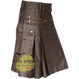 Chocolate Brown 5 button Kilt Kilt Experts