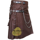 Chocolate Brown Stud Kilt Kilt Experts