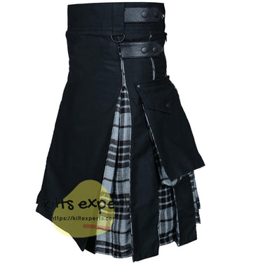 Grey Highlander Hybird Utility Kilt Kilt Experts