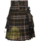 Heritage Of Ireland Tartan Acrylic Wool Heavy 16Oz Utility Kilt - Kilt Experts