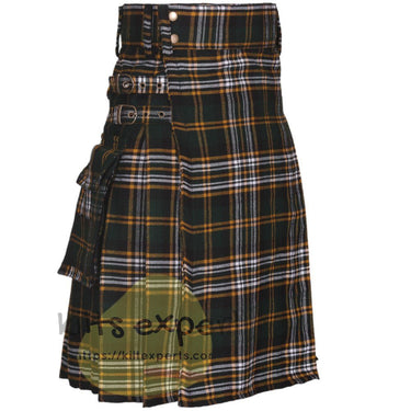 Heritage Of Ireland Tartan Acrylic Wool Heavy 16Oz Utility Kilt - Kilt Experts