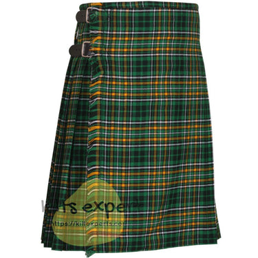 Ireland National Tartan 8 And 5 Yards Kilt - Kilt Experts