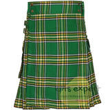 Irish Heritage Tartan Utility Kilt For Men's - Kilt Experts