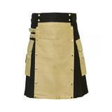 Khaki Modern Utility Kilt For Active Men Kilt Experts