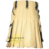 Khaki New Modern Utility Kilt Kilt Experts