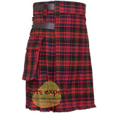 MacDonald Leather Straps Utility Kilt - Kilt Experts