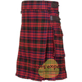 MacDonald Leather Straps Utility Kilt - Kilt Experts