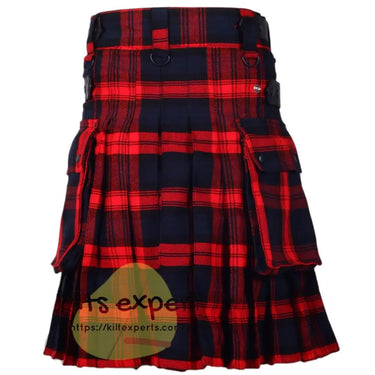 MacLachlan Tartan Leather Straps Utility Kilt Kilt Experts