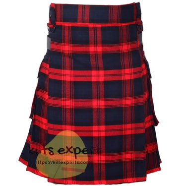 MacLachlan Tartan Leather Straps Utility Kilt Kilt Experts