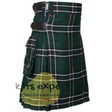 MacLean Of Duart Hunting Acrylic Wool 16oz Leather Straps Kilt For Men's Kilt Experts