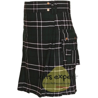 Maclean Of Duart Hunting Tartan Acrylic Wool Heavy 16Oz Utility Kilt - Kilt Experts