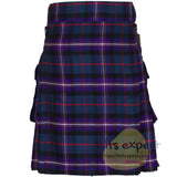 Masonic(Freemason) 16Oz Tartan Leather Straps Kilt In Different Tartans - Kilt Experts