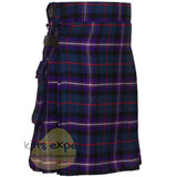 Masonic(Freemason) 16Oz Tartan Leather Straps Kilt In Different Tartans - Kilt Experts