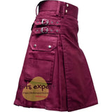 Mehroon Modern Utility Kilts For Active Men Kilt Experts