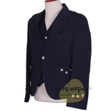 Navy Blue Argyle Jacket For Men With 5 button Vest - Kilt Experts