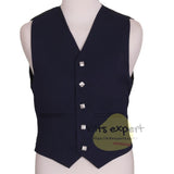 Navy Blue Argyle Jacket For Men With 5 button Vest - Kilt Experts