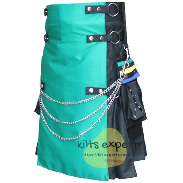 New Modern Fashion Utility Kilt With 4 Front Apron Free Kilt Experts