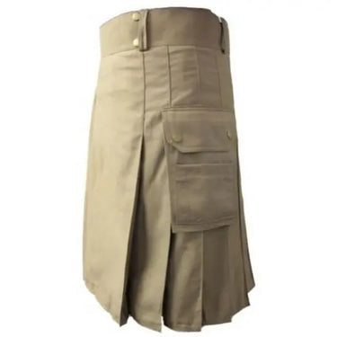 New Modern Khaki Working Utility Kilt Kilt Experts