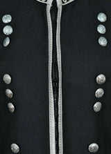 New Scottish Black Military Piper Drummer Doublet Tunic Jacket - Kilt Experts