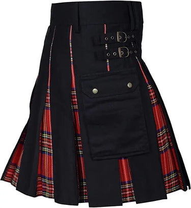New Wedding Stylish Royal Stewart Hybird Kilt For Men's Kilt Experts