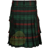 Rose Hunting Leather Straps Utility Kilt - Kilt Experts