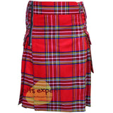 Royal Stewart heavy 16Oz Zipper Gothic Kilt Kilt Experts