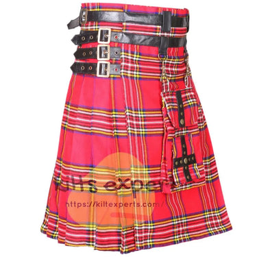 Royal Stewart Modern Best Tartan Utility Kilt With Detachable Pockets Kilt Experts