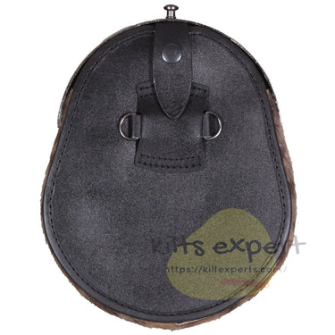 Scottish Deffirent Matel Bras Badge Kilt Sporrans for Men with a Leather Strap and an Antique Finish Chain - Kilt Experts