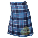Scottish Traditional USA Navy Tartan 8 Yard & 16 oz Tartan Kilt Kilt Experts