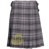 Scottish Traditional Hamilton Grey 8 Yard & 16 Oz Tartan Kilt (Available in Various Tartan) - Kilt Experts
