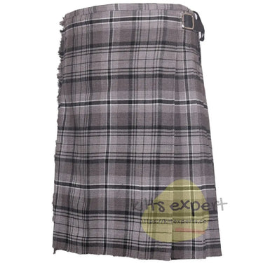 Scottish Traditional Hamilton Grey 8 Yard & 16 Oz Tartan Kilt (Available in Various Tartan) - Kilt Experts