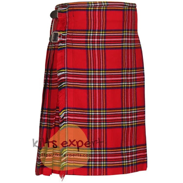 Scottish Traditional Royal Stewart 8 Yard & 16Oz Heavy Tartan Kilt - Kilt Experts