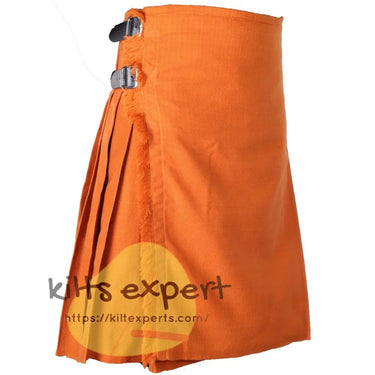 Scottish Traditional Saffron 8 Yard & 16 oz Tartan Kilt Kilt Experts
