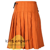 Scottish Traditional Saffron 8 Yard & 16 oz Tartan Kilt Kilt Experts