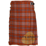 Tennessee Volunteer Tartan 8 and 5 Yards Kilt - Kilt Experts