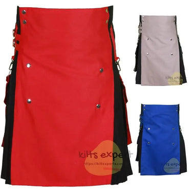 Two Tone Modern Utility Kilts For Active Men Kilt Experts