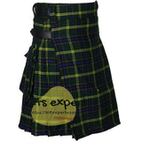 US Army Tartan Acrylic Wool 16OZ Leather Straps Kilt - Kilt Experts