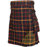US Marines Leatherneck Tartan Leather Straps Utility Kilt (Available In Many Tartans) - Kilt Experts