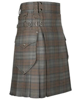 Watch Weathered Tartan 16OZ Cargo Utility Kilt Kilt Experts