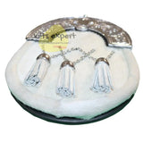 White 3 Teasel Sporran With Chain Belt Kilt Experts