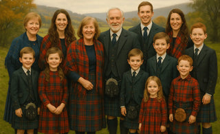 When Scottish Families Gather in Tartan for Generational Photos - Kilt Experts