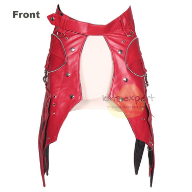 Handmade Red Gladiator Leather Kilt