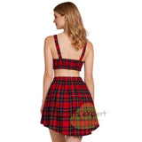 Women’s Royal Stewart Modern Tartan Two-Piece Set | Crop Top & High-Low Skirt - Available In Various Tartans Kilt Experts