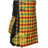 Black Hybrid Kilt with McDuck Tartan – Kilt Experts - Kilt Experts