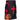Black Hybrid Kilt with Red Pleats & Cross Design – Utility Kilt with Detachable Pockets