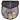 Black Leather Sporran With Grey Rabbit Fur - Sporrans